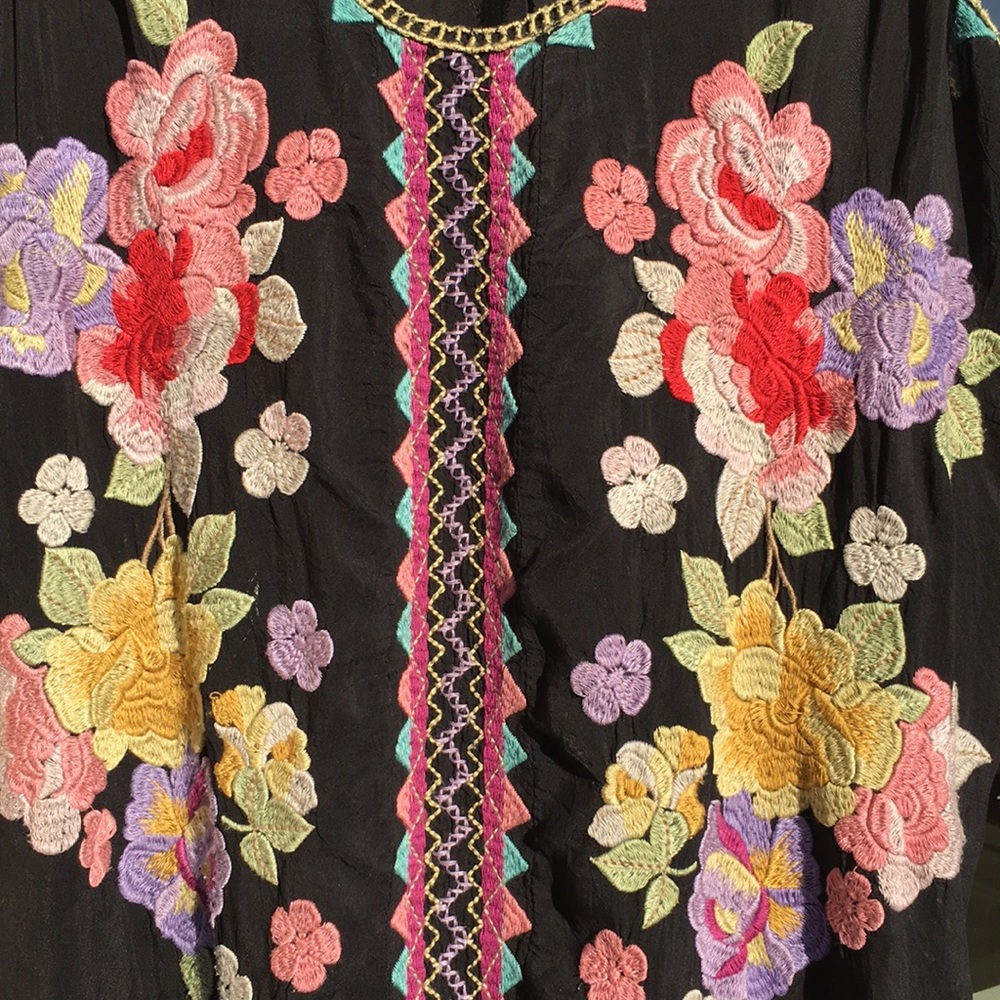 Johnny Was embroidered tank dress